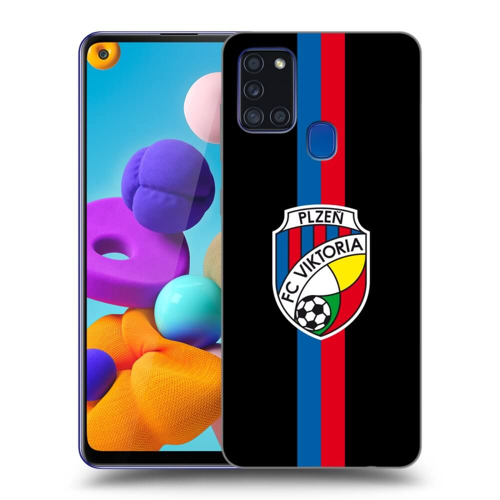 Picasee silikonový černý obal pro Samsung Galaxy A21s - FC Viktoria Plzeň H