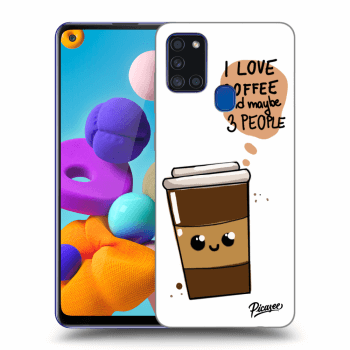 Picasee ULTIMATE CASE pro Samsung Galaxy A21s - Cute coffee