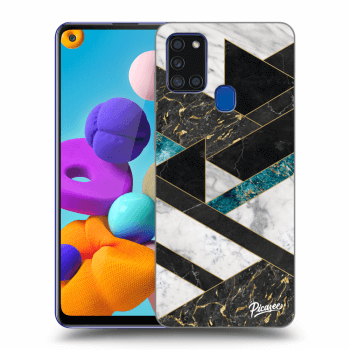 Picasee ULTIMATE CASE pro Samsung Galaxy A21s - Dark geometry