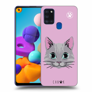Picasee ULTIMATE CASE pro Samsung Galaxy A21s - Chybí mi kočky - Růžová