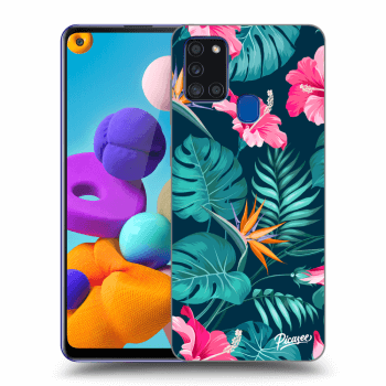 Obal pro Samsung Galaxy A21s - Pink Monstera