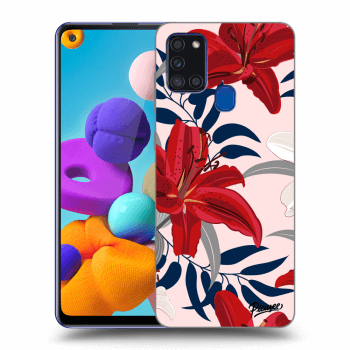 Obal pro Samsung Galaxy A21s - Red Lily