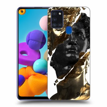 Obal pro Samsung Galaxy A21s - Gold - Black