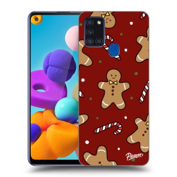 Picasee silikonový černý obal pro Samsung Galaxy A21s - Gingerbread 2