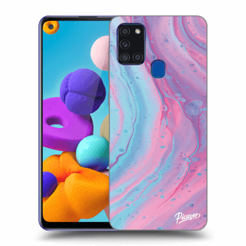 Obal pro Samsung Galaxy A21s - Pink liquid
