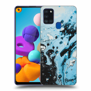Picasee ULTIMATE CASE pro Samsung Galaxy A21s - Organic blue