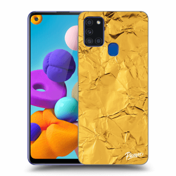 Picasee ULTIMATE CASE pro Samsung Galaxy A21s - Gold