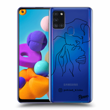 Picasee silikonový průhledný obal pro Samsung Galaxy A21s - Forehead kiss