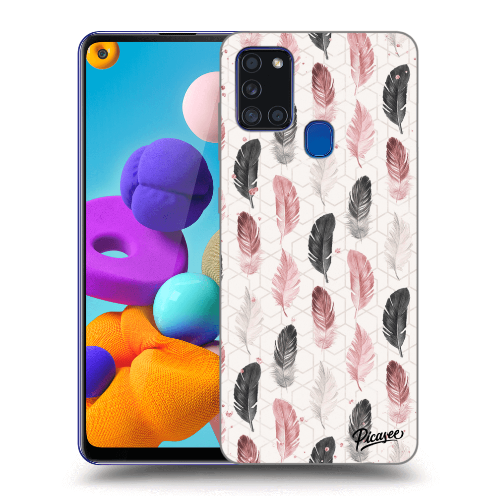 Picasee ULTIMATE CASE pro Samsung Galaxy A21s - Feather 2