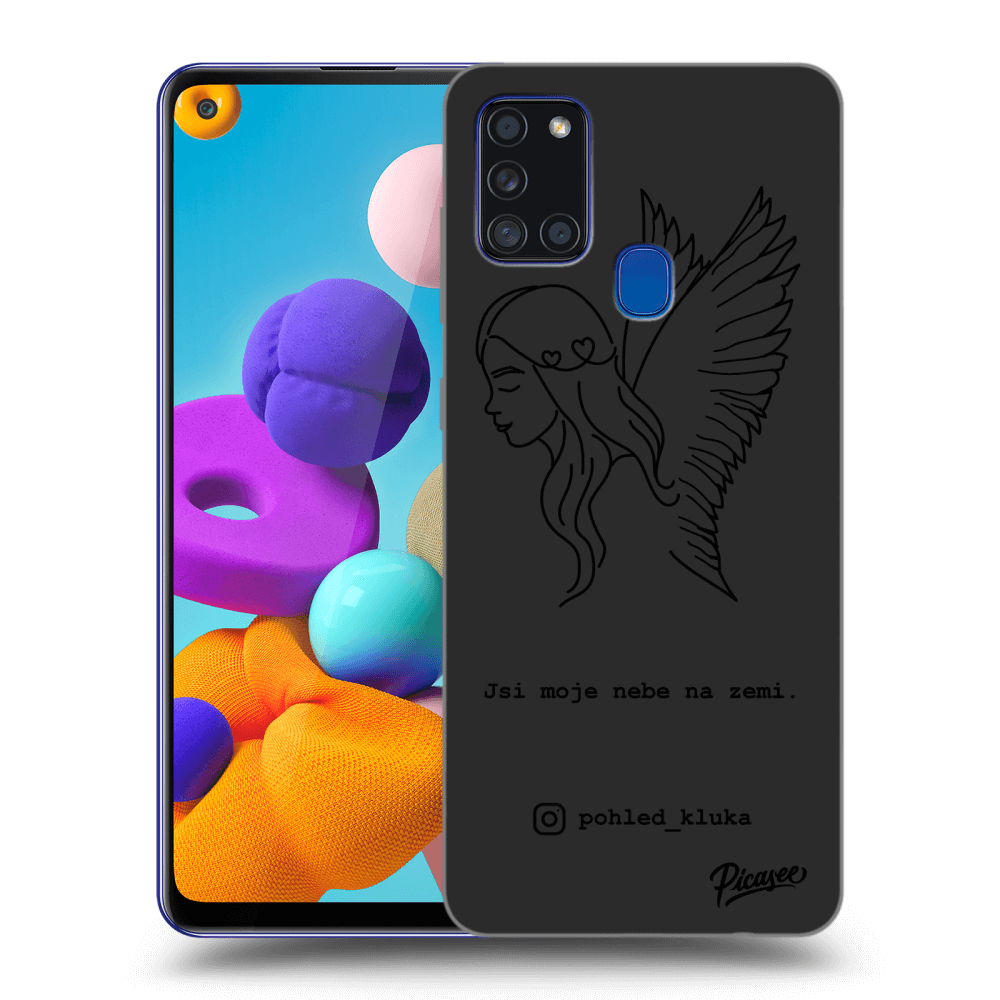 Picasee silikonový černý obal pro Samsung Galaxy A21s - Heaven