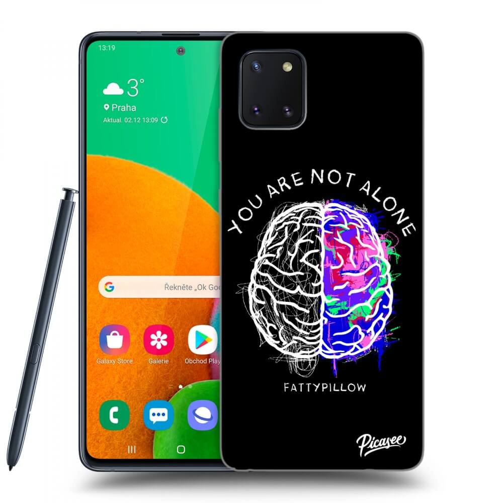 Silikonový Průhledný Obal Pro Samsung Galaxy Note 10 Lite N770F - Brain - White