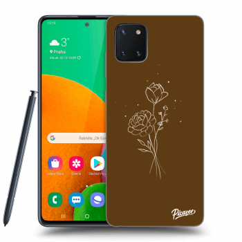 Obal pro Samsung Galaxy Note 10 Lite N770F - Brown flowers