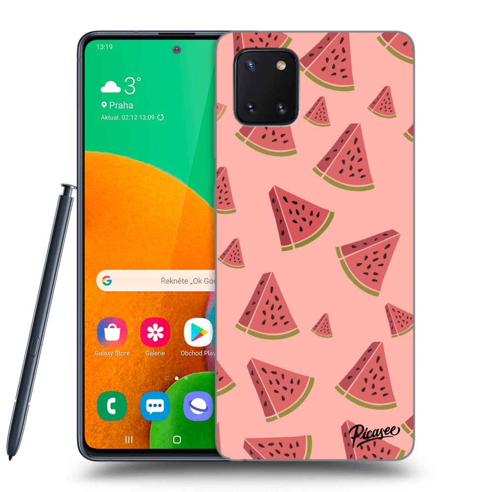 Picasee silikonový průhledný obal pro Samsung Galaxy Note 10 Lite N770F - Watermelon