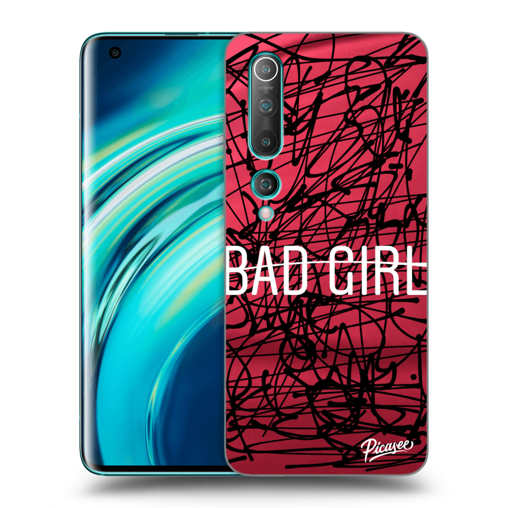 Picasee silikonový průhledný obal pro Xiaomi Mi 10 - Bad girl