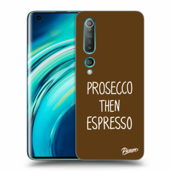 Picasee silikonový průhledný obal pro Xiaomi Mi 10 - Prosecco then espresso