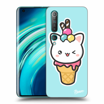 Picasee silikonový černý obal pro Xiaomi Mi 10 - Ice Cream Cat