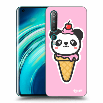 Picasee silikonový průhledný obal pro Xiaomi Mi 10 - Ice Cream Panda