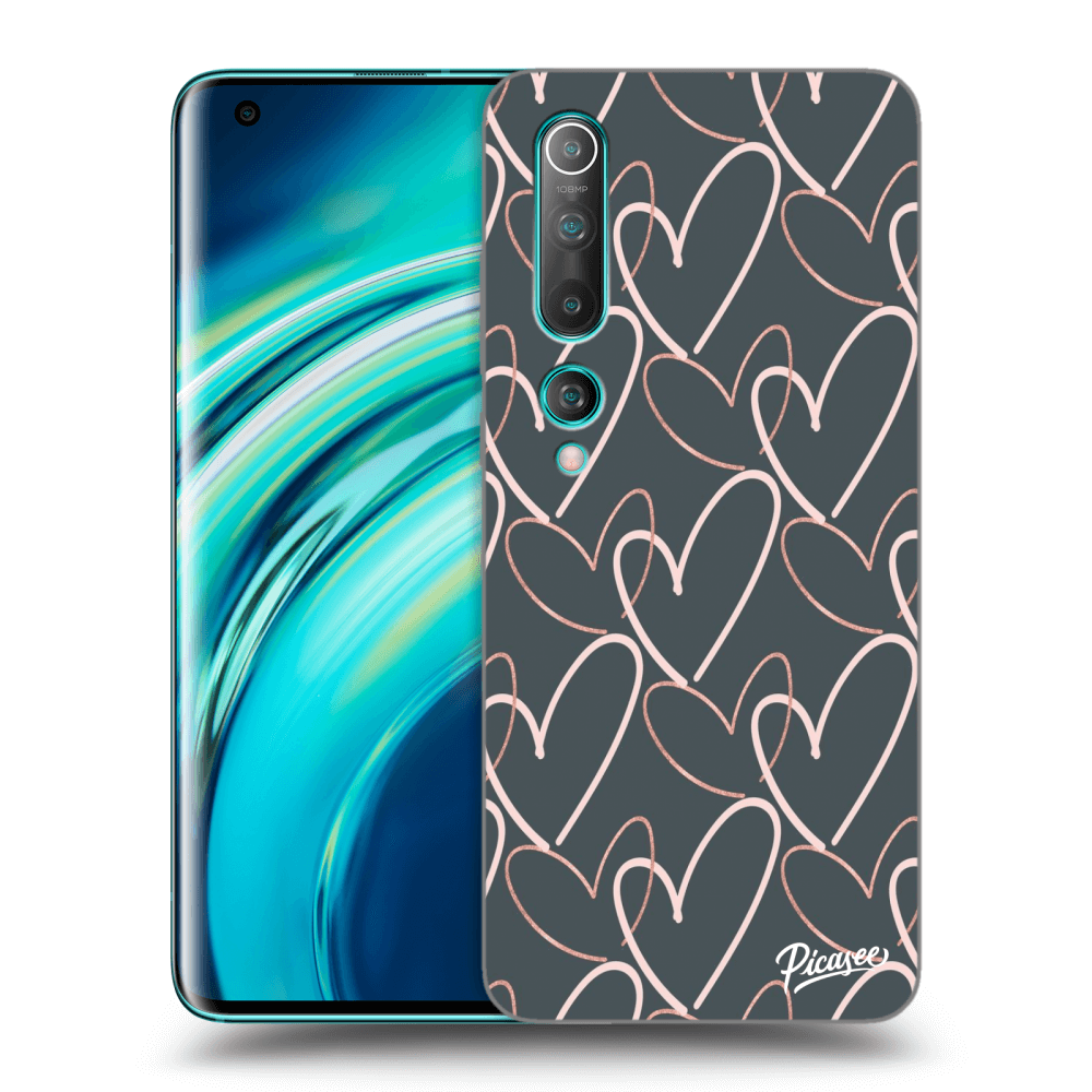 Picasee silikonový průhledný obal pro Xiaomi Mi 10 - Lots of love