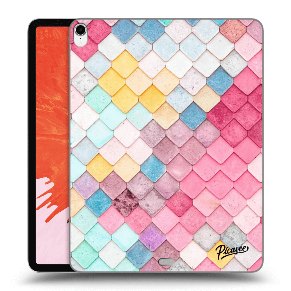Picasee silikonový průhledný obal pro Apple iPad Pro 12.9" 2018 (3. gen) - Colorful roof