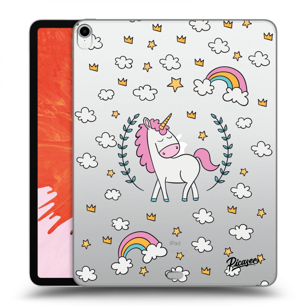 Picasee silikonový průhledný obal pro Apple iPad Pro 12.9" 2018 (3. gen) - Unicorn star heaven