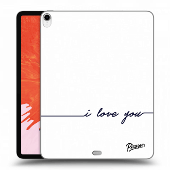Picasee silikonový průhledný obal pro Apple iPad Pro 12.9" 2018 (3. gen) - I love you