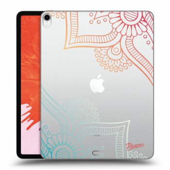 Picasee silikonový průhledný obal pro Apple iPad Pro 12.9" 2018 (3. gen) - Flowers pattern