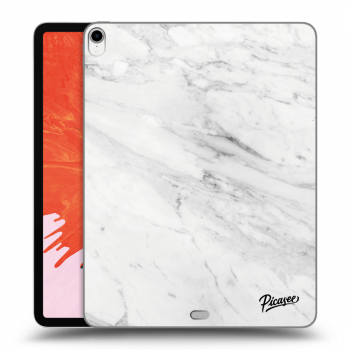 Picasee silikonový průhledný obal pro Apple iPad Pro 12.9" 2018 (3. gen) - White marble