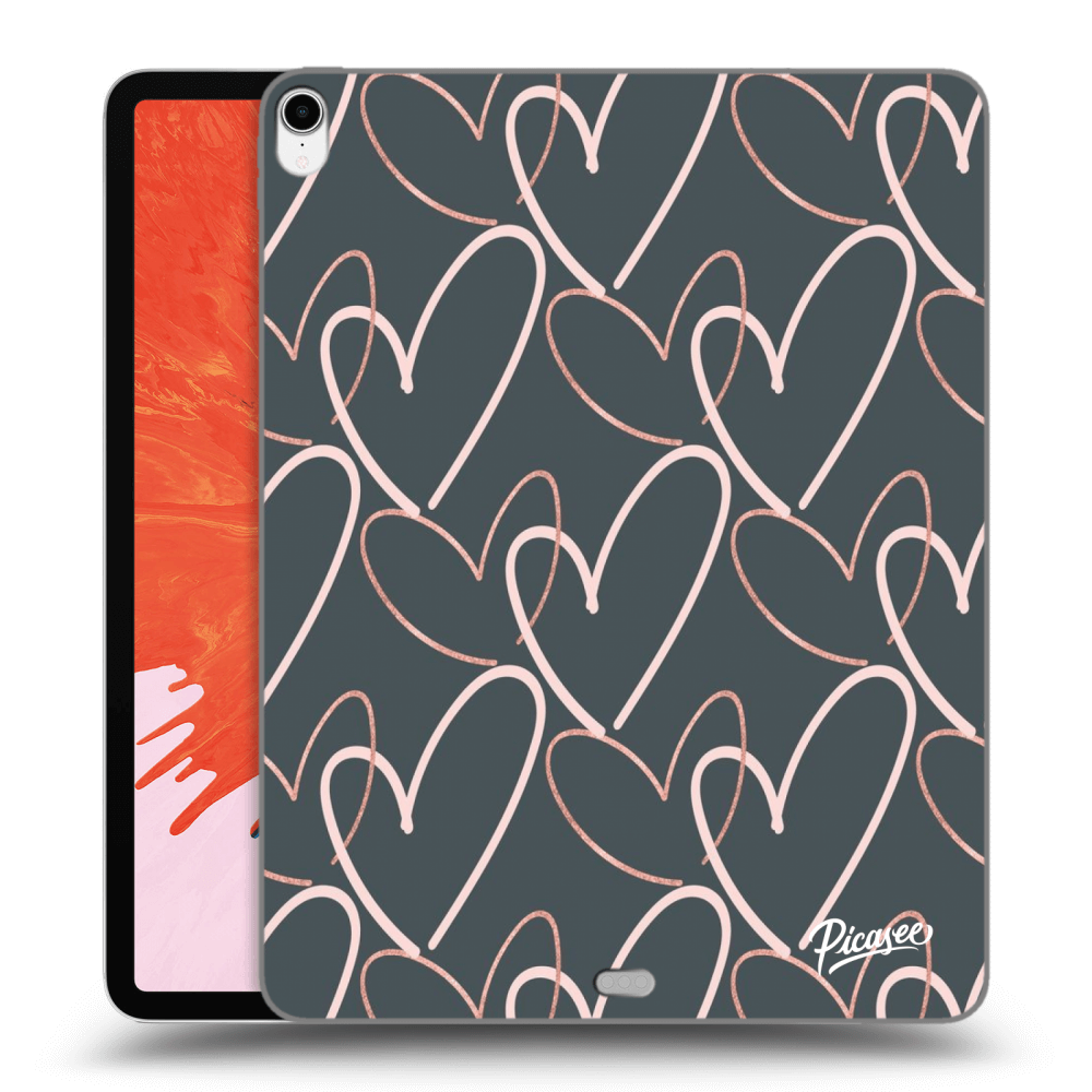 Picasee silikonový průhledný obal pro Apple iPad Pro 12.9" 2018 (3. gen) - Lots of love