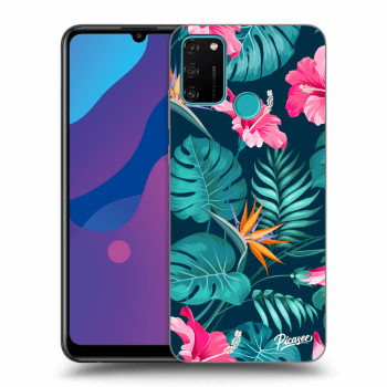 Obal pro Honor 9A - Pink Monstera