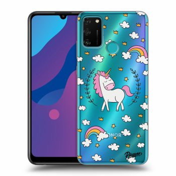 Obal pro Honor 9A - Unicorn hvězdné nebe