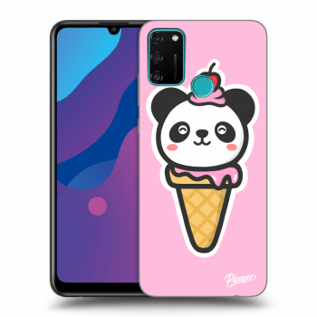 Picasee silikonový průhledný obal pro Honor 9A - Ice Cream Panda