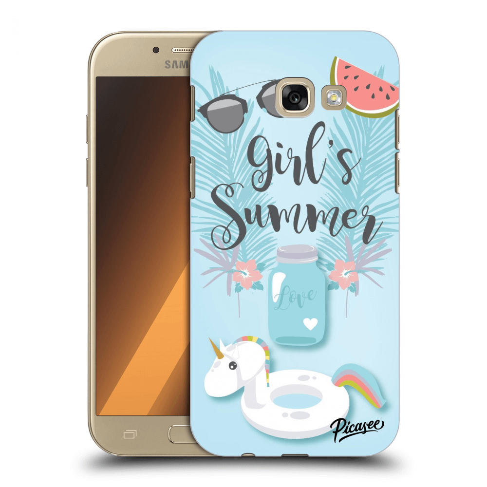 Picasee silikonový průhledný obal pro Samsung Galaxy A5 2017 A520F - Girls Summer