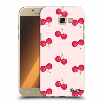Picasee silikonový průhledný obal pro Samsung Galaxy A5 2017 A520F - Cherries