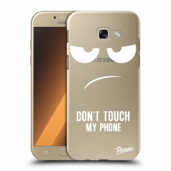 Picasee silikonový průhledný obal pro Samsung Galaxy A5 2017 A520F - Don't Touch My Phone