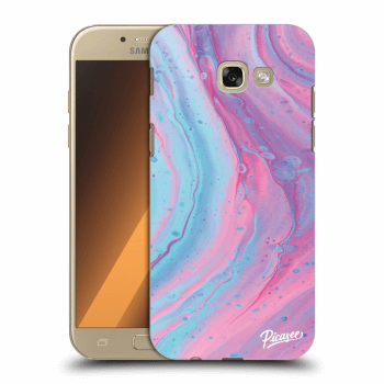 Picasee plastový průhledný obal pro Samsung Galaxy A5 2017 A520F - Pink liquid