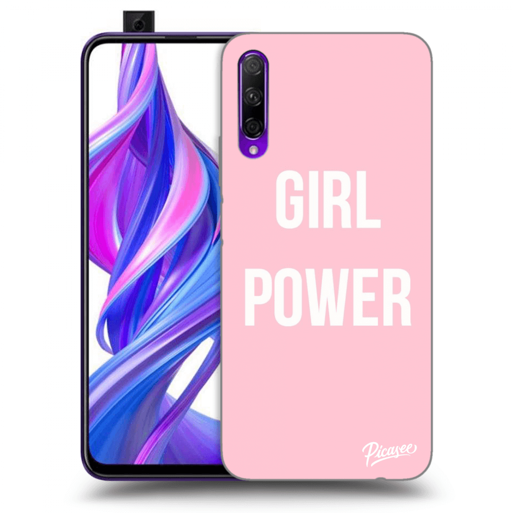 Picasee silikonový průhledný obal pro Honor 9X Pro - Girl power
