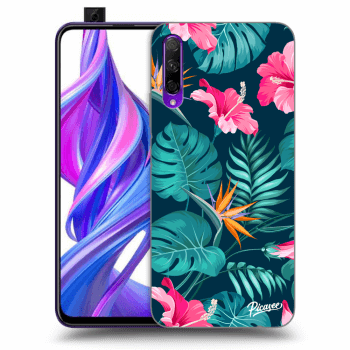 Obal pro Honor 9X Pro - Pink Monstera