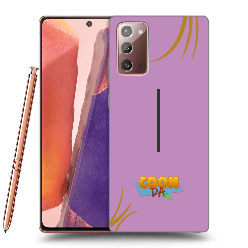 Picasee silikonový průhledný obal pro Samsung Galaxy Note 20 - COONDA růžovka