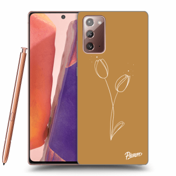 Picasee silikonový průhledný obal pro Samsung Galaxy Note 20 - Tulips