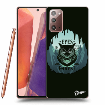 Picasee silikonový průhledný obal pro Samsung Galaxy Note 20 - Forest owl