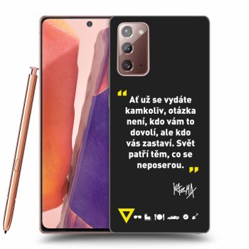 Obal pro Samsung Galaxy Note 20 - Kazma - SVĚT PATŘÍ TĚM, CO SE NEPOSEROU