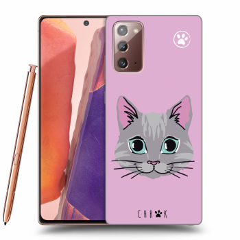 Picasee silikonový černý obal pro Samsung Galaxy Note 20 - Chybí mi kočky - Růžová