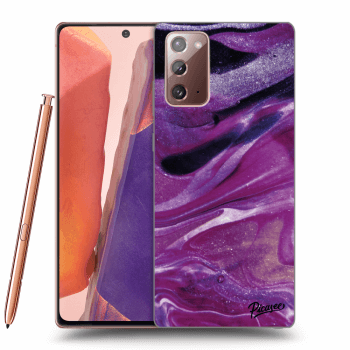 Obal pro Samsung Galaxy Note 20 - Purple glitter