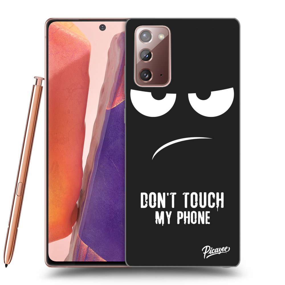 Picasee silikonový černý obal pro Samsung Galaxy Note 20 - Don't Touch My Phone