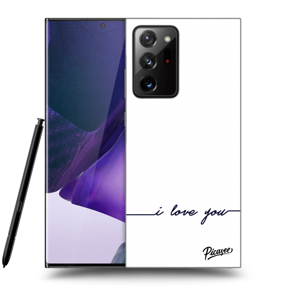 Picasee silikonový průhledný obal pro Samsung Galaxy Note 20 Ultra - I love you