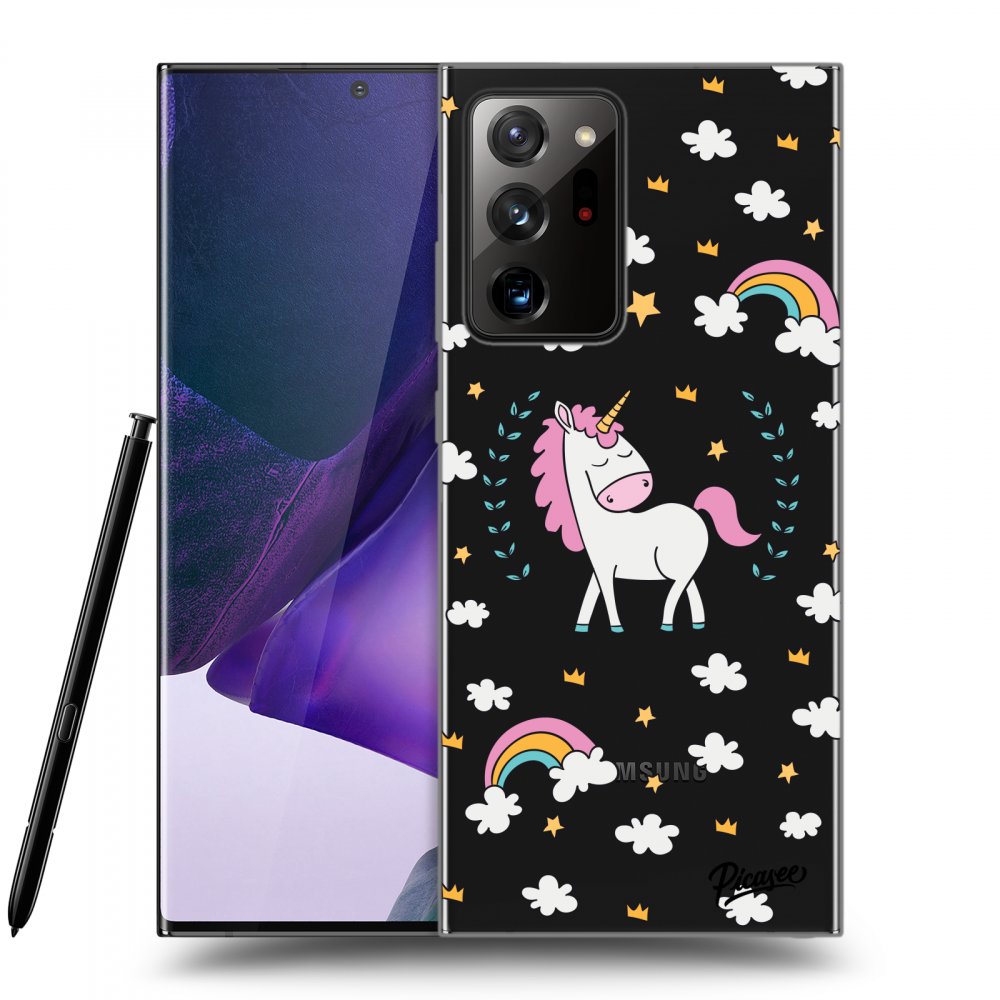 Picasee silikonový průhledný obal pro Samsung Galaxy Note 20 Ultra - Unicorn star heaven