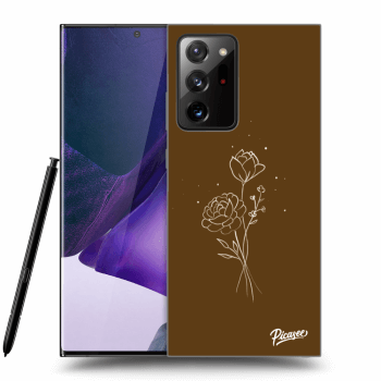 Obal pro Samsung Galaxy Note 20 Ultra - Brown flowers