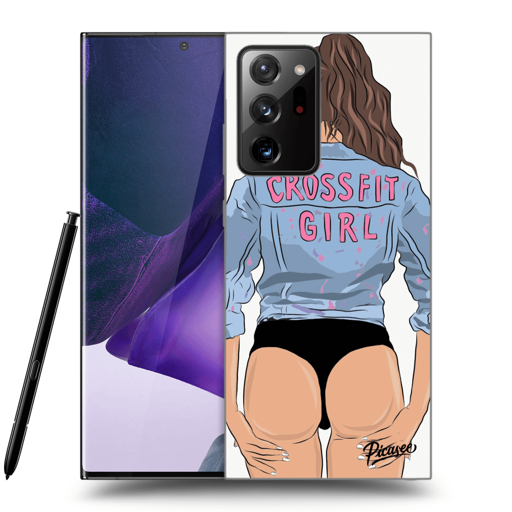 Picasee silikonový průhledný obal pro Samsung Galaxy Note 20 Ultra - Crossfit girl - nickynellow