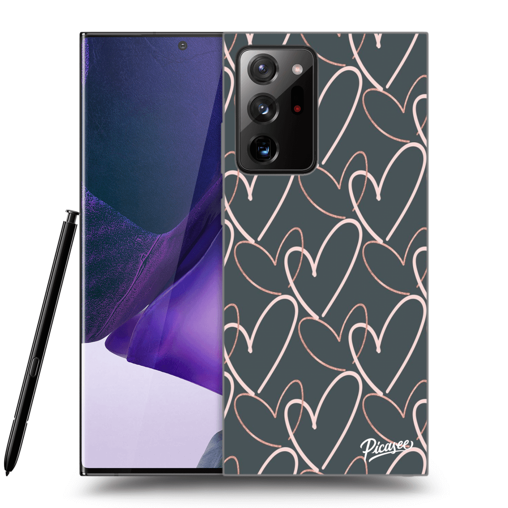Picasee silikonový černý obal pro Samsung Galaxy Note 20 Ultra - Lots of love