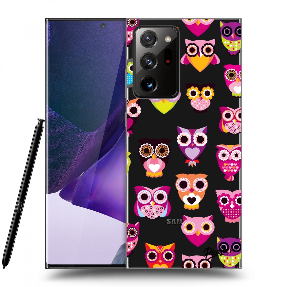Picasee silikonový průhledný obal pro Samsung Galaxy Note 20 Ultra - Owls